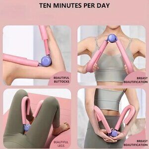 Exerciser Multifunction Arms/Thigh/Chest/Pelvic Trainer for Women Pink